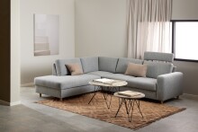 Couchtisch >Prunus< in Braun, Marmor - 46,2x80cm (HxD)