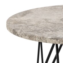 Couchtisch >Prunus< in Braun, Marmor - 41,4x55cm (HxD)