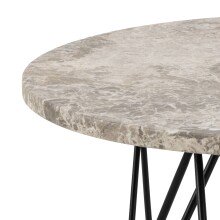 Couchtisch >Prunus< in Braun, Marmor - 41,4x55cm (HxD)