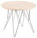 Couchtisch >Prunus< in Beige, Travertin - 41,4x55cm (HxD)