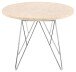 Couchtisch >Prunus< in Beige, Travertin - 41,4x55cm (HxD)