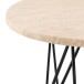 Beistelltisch >Prunus< in Beige, Travertin - 41,4x55cm (HxD)
