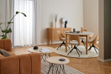 Esszimmerstuhl >Lucy< in Beige, Stoff - 48x79x53cm...