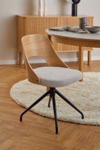 Esszimmerstuhl >Lucy< in Beige, Stoff - 48x79x53cm...
