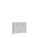 Kommode >SILBA< in grau - 109,9x93,4x41,1cm (BxHxT)