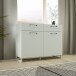 Kommode >SILBA< in grau - 109,9x93,4x41,1cm (BxHxT)