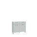 Kommode >SILBA< in grau - 109,9x93,4x41,1cm (BxHxT)