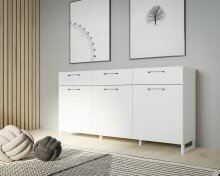 Sideboard >SILBA< in Secret grey, 3 Türen, 3...