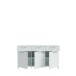 Sideboard >SILBA< in Secret grey, 3 Türen, 3 Schubladen - 164,6x93,4x41,1cm (BxHxT)