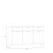 Sideboard >SILBA< in Secret grey, 3 Türen, 3 Schubladen - 164,6x93,4x41,1cm (BxHxT)