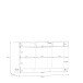 Sideboard >SILBA< in Secret grey, 3 Türen, 3 Schubladen - 164,6x93,4x41,1cm (BxHxT)