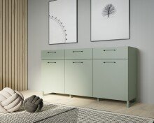 Sideboard >SILBA< in (Salbei grün), 3...
