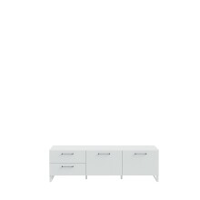 Lowboard >SILBA< in secret grey, 2 Türen, 2 Schubladen - 164,6x48,6x41,1cm (BxHxT)
