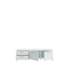 Lowboard >SILBA< in secret grey, 2 Türen, 2 Schubladen - 164,6x48,6x41,1cm (BxHxT)