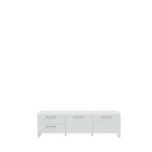 Lowboard >SILBA< in secret grey, 2 Türen, 2...