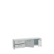 Lowboard >SILBA< in secret grey, 2 Türen, 2 Schubladen - 164,6x48,6x41,1cm (BxHxT)