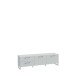 Lowboard >SILBA< in secret grey, 2 Türen, 2 Schubladen - 164,6x48,6x41,1cm (BxHxT)