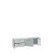 Lowboard >SILBA< in secret grey, 2 Türen, 2 Schubladen - 164,6x48,6x41,1cm (BxHxT)