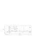 Lowboard >SILBA< in secret grey, 2 Türen, 2 Schubladen - 164,6x48,6x41,1cm (BxHxT)