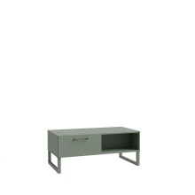 Couchtisch >SILBA< in Salbei (grün) mit Schublade - 110x44,4x57,2cm (BxHxT)