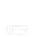 Couchtisch >SILBA< in Salbei (grün) mit Schublade - 110x44,4x57,2cm (BxHxT)