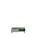 Couchtisch >SILBA< in Salbei (grün) mit Schublade - 110x44,4x57,2cm (BxHxT)