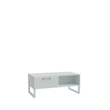 Couchtisch >SILBA< in Secret Grey, mit Schublade - 110x44,4x57,2cm (BxHxT)