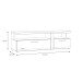 TV-Lowboard >TULUZA< mit 2 Schubladen in Weiss Glanz  / Artisan Eiche Dekor- 163,2x50,7x54,1cm (BxHxT)