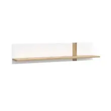 Wandboard >TULUZA< in weiß / Artisan Eiche...