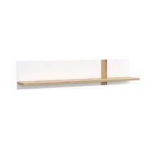 Wandboard >TULUZA< in weiß / Artisan Eiche...