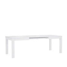 Kulissentisch >TULUZA< (ausziehbar bis 240cm) in weiß - 140(240)x76x90cm (BxHxT)