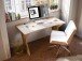 Schreibtisch >UTAPAU< in Artisan Eiche Dekor - 140x76,2x65cm (BxHxT)