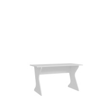 Schreibtisch >UTAPAU< in weiß - 140x76,2x65cm (BxHxT)