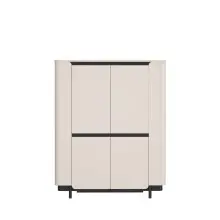 Highboard >VODOL< in sand,schwarz mit 2...