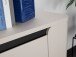 Sideboard >VODOL< in sand,schwarz mit 3 Sofclose-Türen - 204,9x77,9x44,8cm (BxHxT)