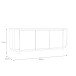 Sideboard >VODOL< in sand,schwarz mit 3 Sofclose-Türen - 204,9x77,9x44,8cm (BxHxT)
