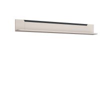 Wandboard >VODOL< in sand,schwarz - 200x25,6x21,9cm (BxHxT)