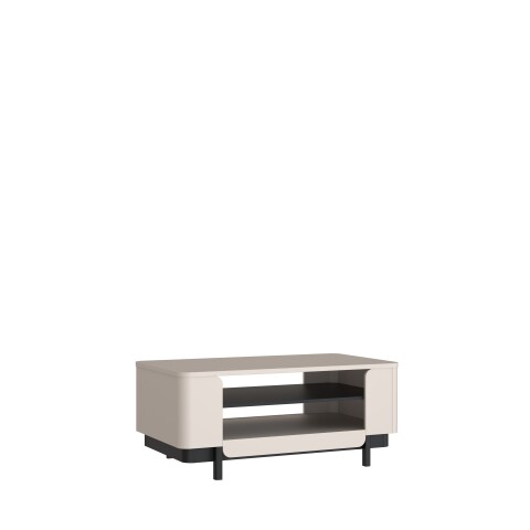 Couchtisch >VODOL< in sand,schwarz - 115x49,4x65,4cm (BxHxT)