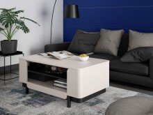 Couchtisch >VODOL< in sand,schwarz -...