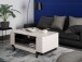Couchtisch >VODOL< in sand,schwarz - 115x49,4x65,4cm (BxHxT)