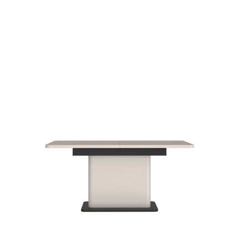 Kulissentisch >VODOL< (ausziehbar bis 200cm) in sand,schwarz - 160(200)x75,4x90cm (BxHxT)