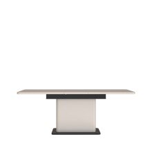 Kulissentisch >VODOL< (ausziehbar bis 200cm) in sand,schwarz - 160(200)x75,4x90cm (BxHxT)