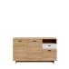 Sideboard >CHESAPEAKE< in Schnee Eiche/ Riviera Eiche Dekor, 3 Türen und 1 Schublade - 149,6x85,7x41,3cm (BxHxT)
