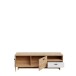 Lowboard >CHESAPEAKE< in Schnee/Riviera Eiche Dekor mit 2 Türen und 1 Schublade - 149,6x47,3x41,3cm (B/H/T)