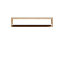 Wandregal >CHESAPEAKE< in Schnee Eiche/ Riviera Eiche Dekor - 150x32x20,4cm (BxHxT)