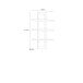 Wandregal >CHESAPEAKE< in Schnee Eiche/ Riviera Eiche Dekor - 70x121,1x23,6cm (BxHxT)
