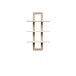 Wandregal >CHESAPEAKE< in Schnee Eiche/ Riviera Eiche Dekor - 70x121,1x23,6cm (BxHxT)