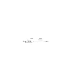 Ansteckplatte >CHESAPEAKE< in Riviera Eiche - 40x3,8x90cm (BxHxT)