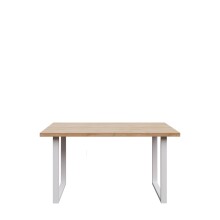 Esstisch >CHESAPEAKE< in Riviera Eiche/weiß - 140x74,7x90cm (B/H/T)