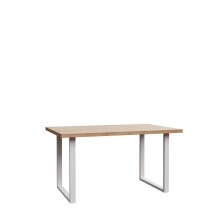 Esstisch >CHESAPEAKE< in Riviera Eiche/weiß - 140x74,7x90cm (B/H/T)